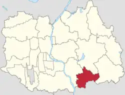 Location of Beiwu Town within Shunyi District