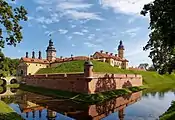 Nesvizh Castle, dating from the Polish-Lithuanian Commonwealth.