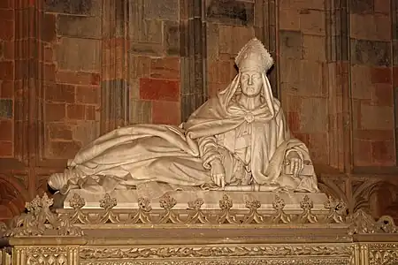 Cenotaph of Hubertus in the basilica of Saint-Hubert (1847)