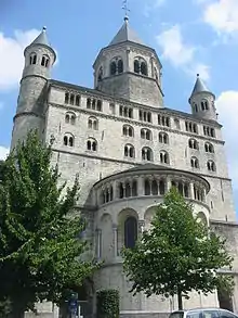 Nivelles. Westwork abbey church