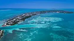 Image 9An aerial view of Caye Caulker