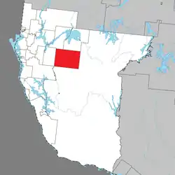 Location within Témiscamingue RCM.