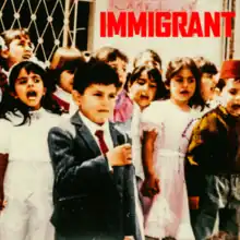 The cover is of a young Belly standing amongst a group of kids, with the words "Immigrant" shown above.