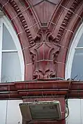 The cartouche employed at Belsize Park as a decorative touch along the first floor level is an identical design to those at Hampstead.