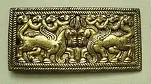 Belt buckle, Ordos, 3rd–1st century BCE.