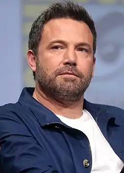 Photograph of Ben Affleck wearing a Blue Jacket