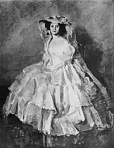 En Crinoline, a portrait of  Rita Sacchetto