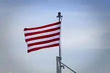 Naval jack of KRI Diponegoro on 6 October 2018.