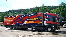 Bengt Lindström graffiti art, the truck, Scania, Sweden