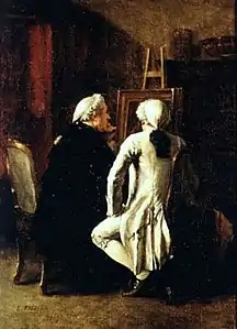 In the atelier (1857), São Paulo, Ema Gordon Klabin Cultural Foundation.