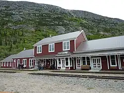 View of Bennett Railway station, British Columbia