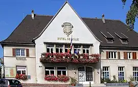 The town hall in Bennwihr