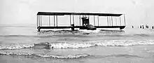 Tony Jannus taxis a Benoist XIV at Cedar Point, Ohio, in 1914.