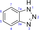 Skeletal formula of benzotriazole