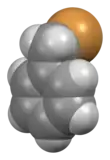 3D structure of the benzyl bromide molecule