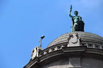 "Serbia" (Mother Serbia sculpture at the top of the building of the Government of Serbia), 1924, Đorđe Jovanović