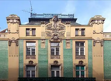 Building of Merchant Stamenković in Belgrade by Andra Stevanović and Nikola Nestorović, 1907