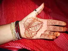 Berber henna decoration