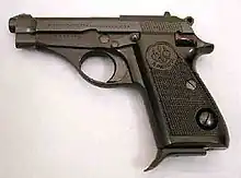 Model 70 with newer thumb-operated manual safety, flat grips, and early model magazine release button