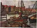 ’Illustration of Bergen’, painting by Nico Wilhelm Jungmann, 1905