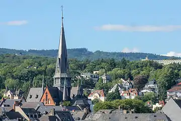 The Bergkirche in the quarter named after it