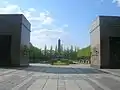 The obelisk seen through the main portal