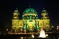 Berliner Dom during Festival of Lights