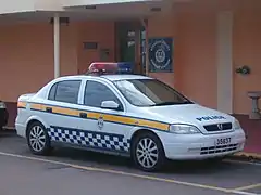 BPS patrol car at the Airport Station