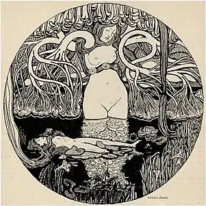 Illustration by Bernhard Pankok in Jugend (1896)