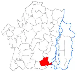 Location in Brăila County