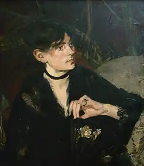 Portrait of Berthe Morisot with a Fan, 1874, by Édouard Manet