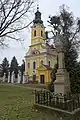 Roman Catholic church with Holy Trinity column