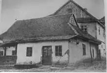 The Baal Shem Tov's shul in Medzhybizh, Ukraine (c. 1915), destroyed and recently rebuilt