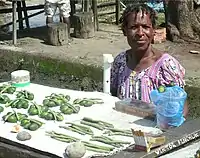 Betel nut saleswoman (Vanimo, Papua New Guinea)