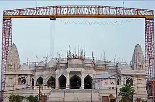 Temple under construction