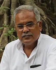 A portrait of Bhupesh Baghel