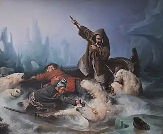 Fighting Polar Bears (1839)