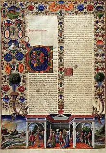 Page from the Borso Bible