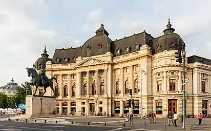 Beaux-Arts aka Eclectic - Central University Library on Calea Victoriei, 1891–1895, by Paul Gottereau