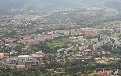 Aerial view of Kamienica