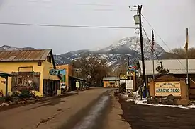 Welcome sign in Arroyo Seco