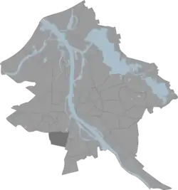 Location of Bieriņi in Riga