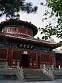 The temple's bell tower