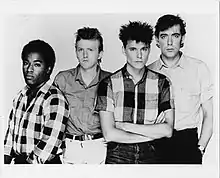 Big Country, 1983.  L-R: Tony Butler, Bruce Watson, Stuart Adamson, and Mark Brzezicki.