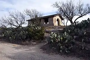 A photo of the pavilion at Big Spring State Park