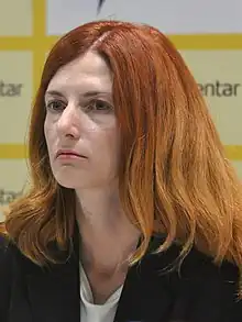 Biljana Đorđević at Medija centar in Belgrade in 2019