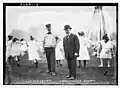 Parks Commissioner Charles Bunstein Stover and Bill Snyder c. 1913 at the Central Park Zoo