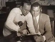 Photograph of Billy DeBeck with Jack Dempsey