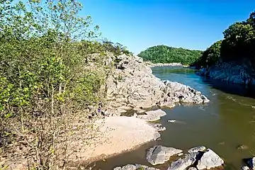 View of Purplehorse "Beach" from above