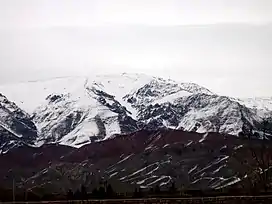 Mt. Binalud view in winter from Bāghrud Road (south of the mountain)(3,211 m)